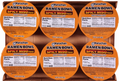 Maruchan® Taste of Asia™ Spicy Miso Ramen Bowl Perspective: top
