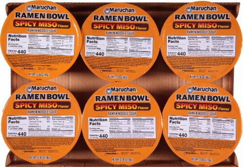 Maruchan® Taste of Asia™ Spicy Miso Ramen Bowl Perspective: top