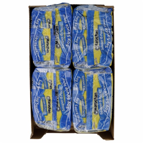 Maruchan Oriental Flavor Souper 6-Pack Ramen Noodle Soup Perspective: top