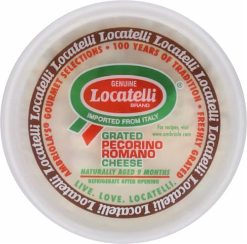 Locatelli Grated Pecorino Romano Cheese Perspective: top
