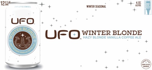 UFO Beer Company™ Winter Blonde Winter Seasonal Ale Perspective: top