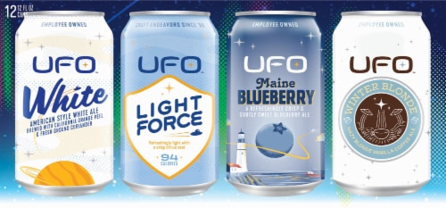 UFO Brewing Company™ Northern Lights Winter Mix Beer Perspective: top