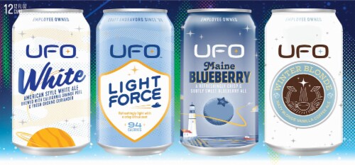 UFO Brewing Company™ Northern Lights Winter Mix Beer Perspective: top