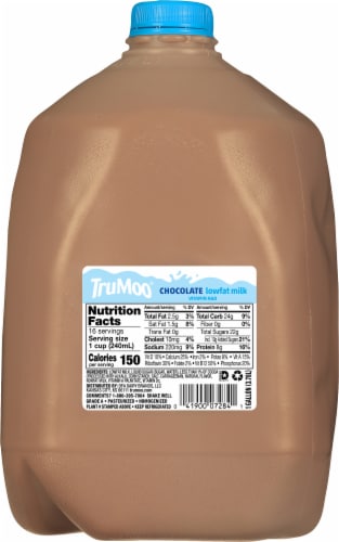 TruMoo 1% Lowfat Chocolate Milk Perspective: top