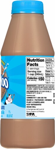 TruMoo 1% Lowfat Chocolate Milk Perspective: top