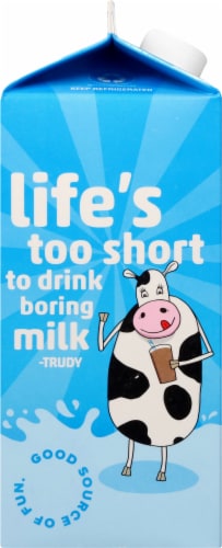 TruMoo 1% Lowfat Chocolate Milk Perspective: top