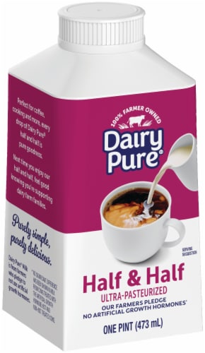 DairyPure Half & Half Ultra-Pasteurized Perspective: top