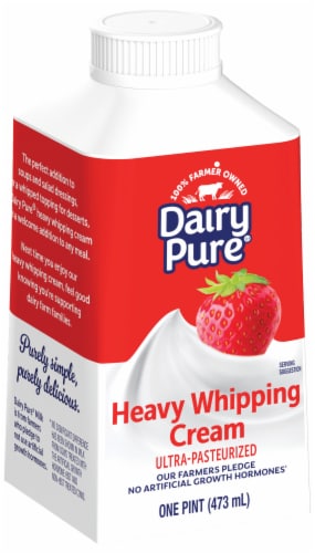 DairyPure Heavy Whipping Cream Ultra-Pasteurized Perspective: top