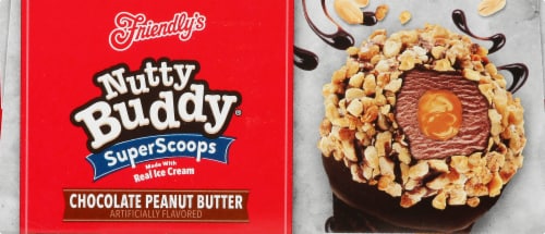 Nutty Buddy Super Scoops Chocolate Peanut Butter Ice Cream Cones 4 Count Perspective: top