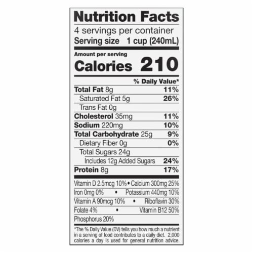 TruMoo Ultra-Pasteurized Vitamin D Whole Chocolate Milk Perspective: top