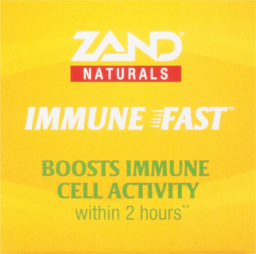 Zand® Naturals Zesty Orange Immune Fast Immune Support Chewable Tablets Perspective: top