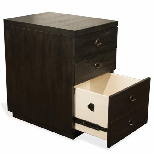 Riverside Furniture Perspectives 3 Drawer File Cabinet in Ebony Perspective: top