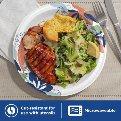 Dixie Everyday 10-Inch Printed Paper Plates Perspective: top