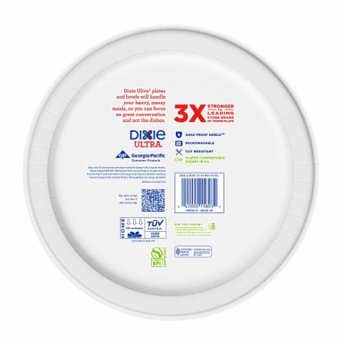 Dixie Ultra® Printed Disposable Paper Plates Perspective: top