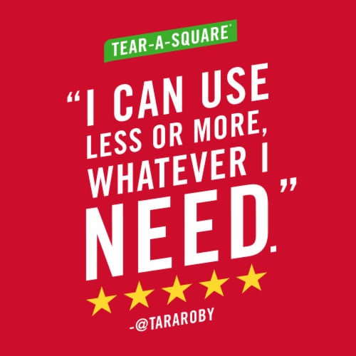 Brawny® Tear-A-Square® Paper Towels 3 Sheet Size Strong Paper Towel Perspective: top