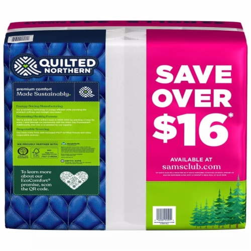 Quilted Northern Ultra Soft & Strong Toilet Paper (244 Sheets/Roll, 32 Rolls) Perspective: top
