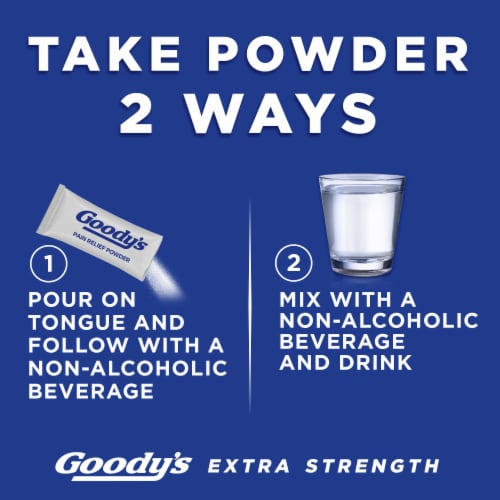 Goody's Extra Strength Headache Pain Relief Powders Perspective: top