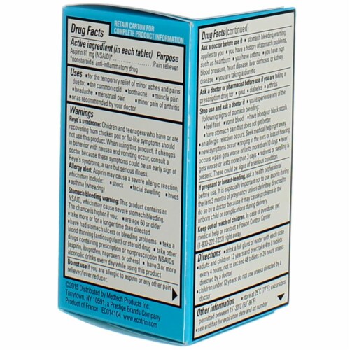 Ecotrin® Low-Strength Coated Tablets Perspective: top