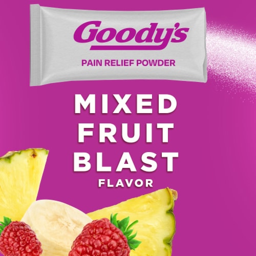 Goody's Mixed Fruit Blast Pain Relief Powders Perspective: top