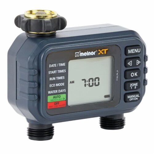 Melnor XT 2-Zone Digital Water Timer Perspective: top