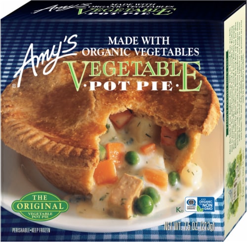 Amy's Vegetable Frozen Pot Pie Perspective: top