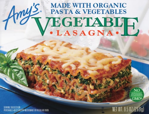 Amy's Vegetable Lasagna Perspective: top