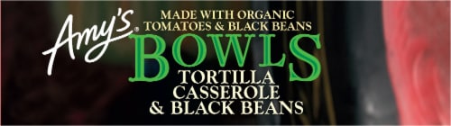 Amy's® Tortilla Casserole & Black Beans Bowl Frozen Meal Perspective: top