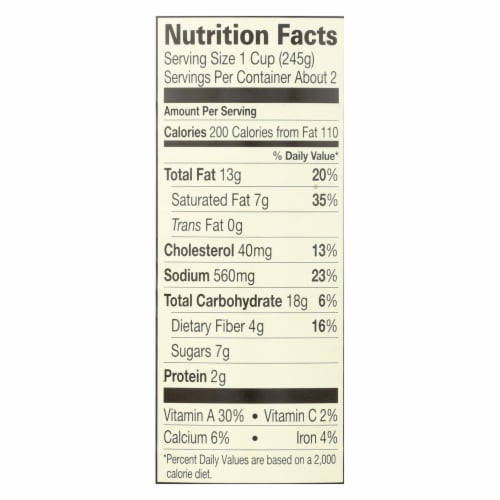 Amy's® Organic Carrot Ginger Soup Perspective: top