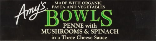 Amy's® Mushroom & Spinach Penne Bowl Perspective: top