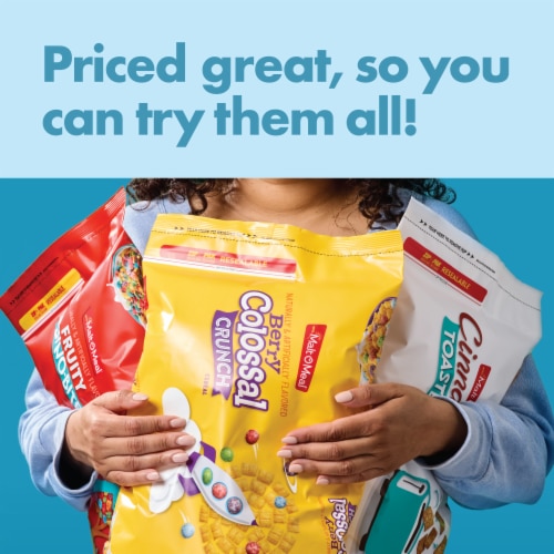 Malt-O-Meal Fruity Dyno-Bites with Marshmallows Family Size Bag Cereal Perspective: top