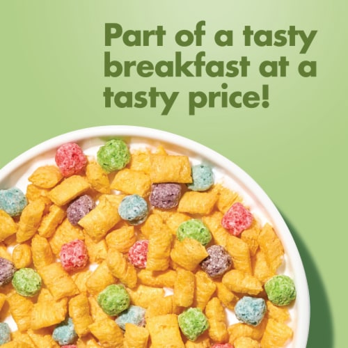 Malt-O-Meal Berry Colossal Crunch Family Size Bag Cereal Perspective: top