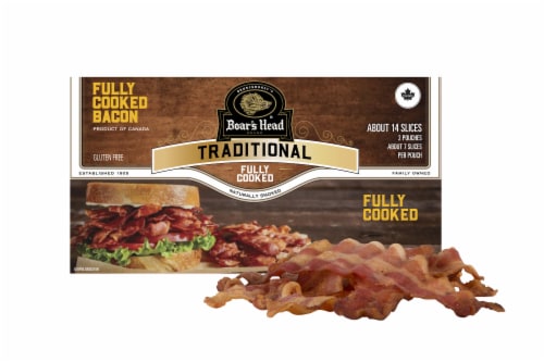 Boar's Head Traditional Fully Cooked Bacon Perspective: top