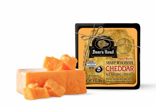 Boar's Head Sharp Wisconsin Cheddar Cheese Perspective: top