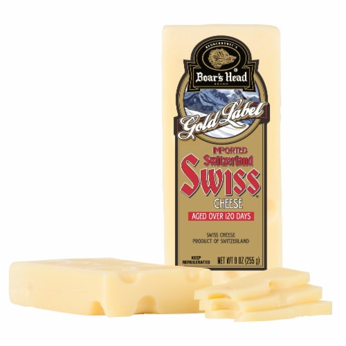 Boar’s Head Imported Switzerland Swiss Cheese Perspective: top