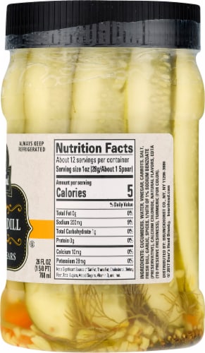 Boar's Head Kosher Dill Pickle Spears Perspective: top