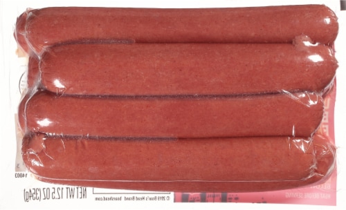 Boar's Head Uncured Beef Frankfurters Perspective: top