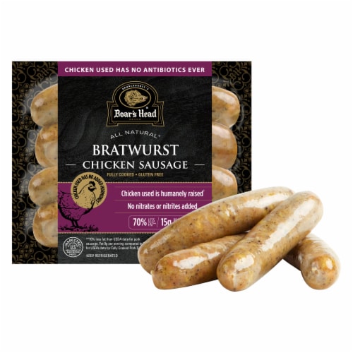 Boar's Head Bratwurst Chicken Sausage Perspective: top