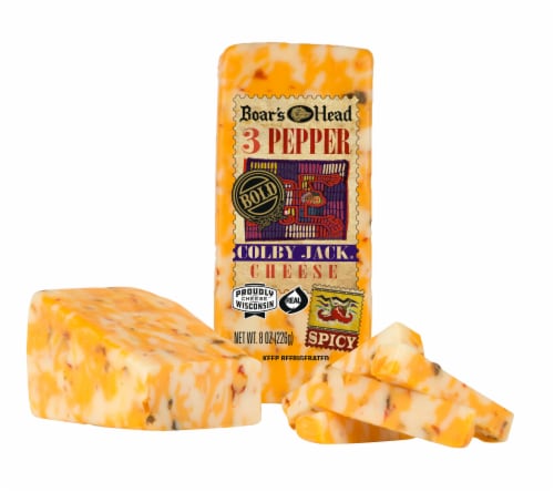 Boar’s Head Three Pepper Colby Jack Cheese Perspective: top