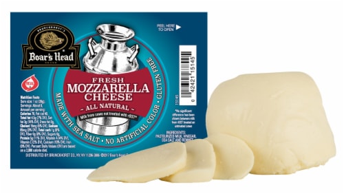Boar's Head Fresh Mozzarella Cheese Perspective: top