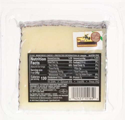 Boar's Head Manchego Cheese Perspective: top