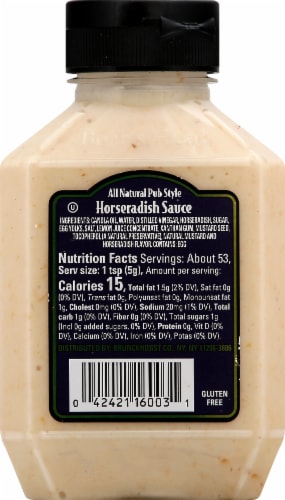 Boar's Head Pub Style Horseradish Sauce Perspective: top
