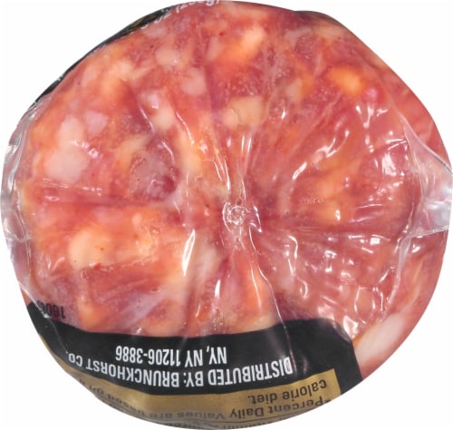 Boar's Head Uncured Sopressata Dry Sausage Piccante Perspective: top