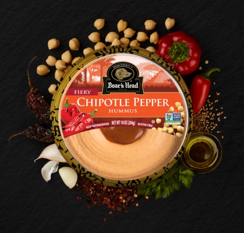 Boar's Head Fiery Chipotle Pepper Hummus Perspective: top