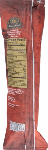 Boar's Head Superiore Uncured Chorizo Spanish Style Sausage Perspective: top
