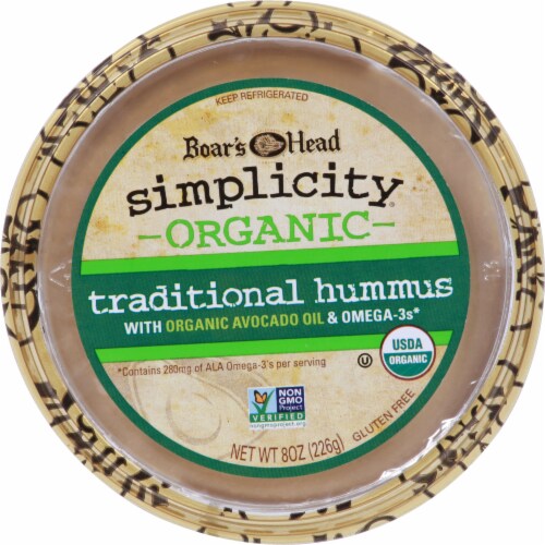 Boar's Head Simplicity Organic Traditional Hummus, 8 oz Baker’s
