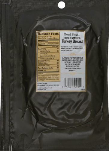 Boar's Head Honey Smoked Turkey Breast Perspective: top
