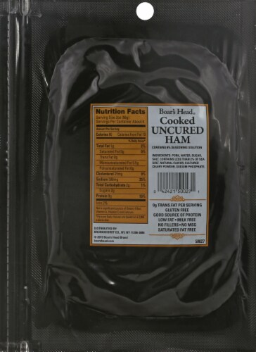 Boar's Head Cooked Uncured Ham Perspective: top