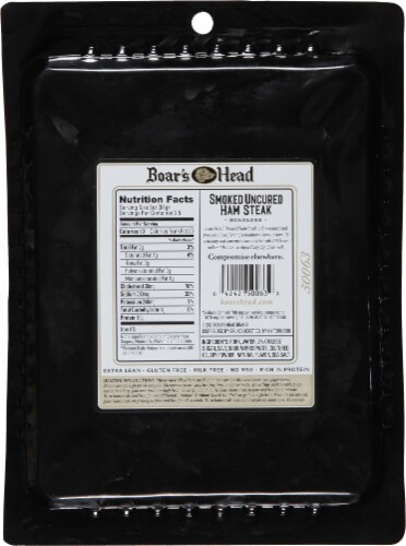 Boar's Head Smoked Uncured Ham Steak Perspective: top