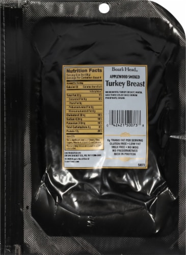 Boar's Head Applewood Smoked Turkey Breast Perspective: top