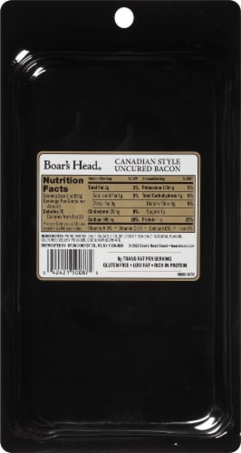 Boar's Head Canadian Style Uncured Bacon Perspective: top